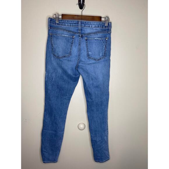 Michelle by Commune women's 29 blue jeans mid rise twig light wash distressed - Picture 3 of 12